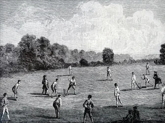 Der Royal Academy Club spielt Cricket