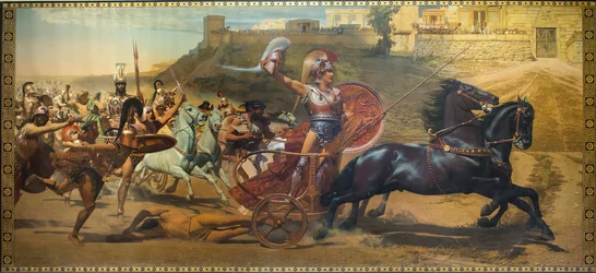 Der Triumph des Achilles - Gemälde im Achilleion-Palast, Korfu
