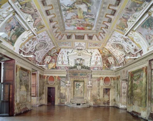 Der Hauptsalon, entworfen von Pirro Ligorio (ca. 1500-83) für Kardinal Ippolito II. d
