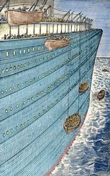 Titanic-Katastrophe, die Boote segeln los