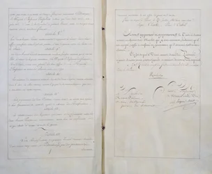 Vertrag des ewigen Friedens und der Freundschaft zwischen Frankreich und Russland, unterzeichnet in Paris am 20. Juli