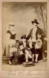 Trio De Bocchi, Lombardei, ca. 1880 (s/w Foto)
