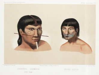 Zwei südamerikanische Indianer, ca. 1843-1847