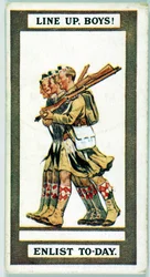 Vereinigtes Königreich: Zigarettenkarten - WW1 Rekrutierung