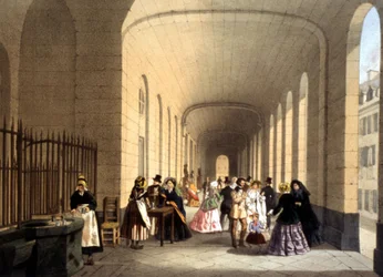 Vichy-Kurort, Gravur, Frankreich, ca. 1860