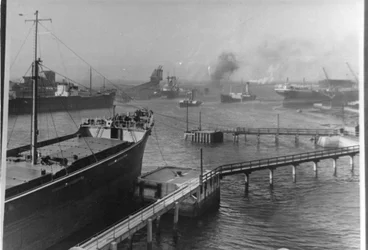 Blick auf den Blyth-Hafen