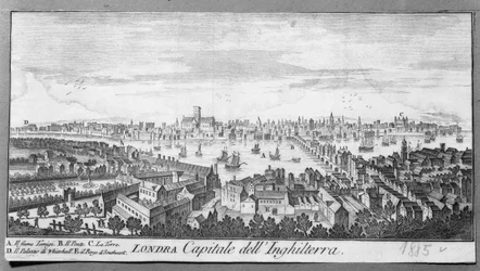 Ansicht von London, Druck