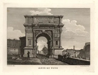 Ansicht des Titusbogens, Rom
