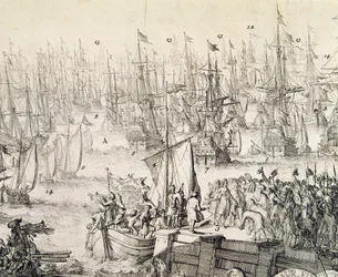 Wilhelm von Oranien segelt im November 1688 nach England