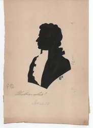 Wolfgang Amadeus Mozart (1756-1791) (ca. 1850, Silhouette)