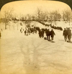 Kanadische Wintersportarten - Rodeln, 1905