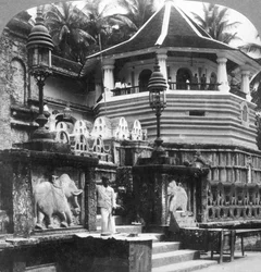Dalada Maligawa, Palast des Buddha-Zahns, Kandy, Sri Lanka, 1902