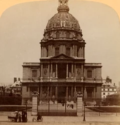 Dome des Invalides, wo der mächtige Krieger ruht - Grab von Napoleon I., Paris, Frankreich, 1900