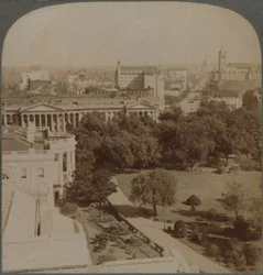 Vom Marineministerium...vorbei am Weißen Haus und dem Finanzministerium, zum Kapitol, Washington, USA, 1902