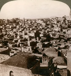 Jerusalem, gesehen von der nördlichen Mauer, Palästina, 1897