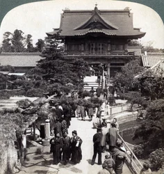 Haupttor zum Kameido-Tempel, Tokio, Japan, 1904