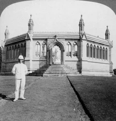 Denkmal für die während des Indischen Aufstands ermordeten britischen Frauen und Kinder, Kanpur, Indien, 1903.
