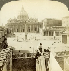 Petersplatz und Basilika und der Vatikan, Rom, Italien