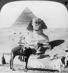 Die Große Sphinx von Gizeh, Ägypten, 1905