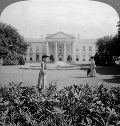 Das Weiße Haus, Washington DC, USA, um späte 19. Jahrhundert