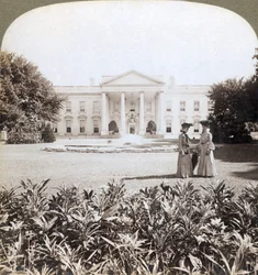 Das Weiße Haus, die historische Residenz des Staatsoberhaupts - Nordfront, Washington, D.C., 1908