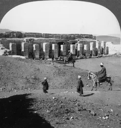 Der Tempel von Sethos I., Abydos, Ägypten, 1905