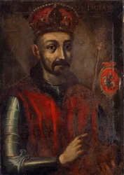 Gemälde, das den Großherzog von Litauen und König von Polen Jogaila darstellt