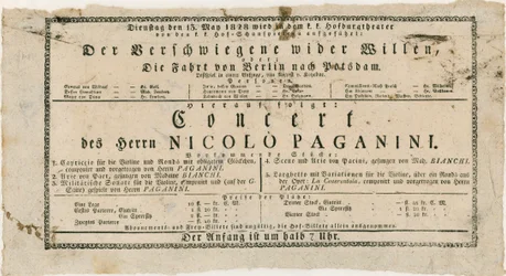 Niccolo Paganini - Plakat