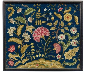 Ein gesticktes Bild aus der Zeit Georgs II., ca. 1740