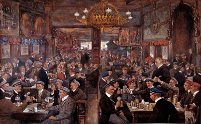 Eine Brauerei in Leipzig (Deutschland)