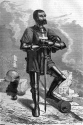 Ein Ritter aus der Stadt Rhodos (Griechenland) im 16. Jahrhundert