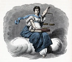 Allegorie der Gerechtigkeit - 1882 - Holzschnitt