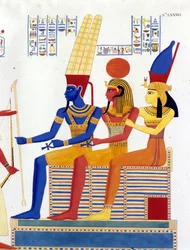 Amon - Re, Ptah, Mut - in „Denkmäler von Ägypten und Obernubien“ von Ippolito Rosellini
