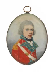 Ein Offizier des 36. (Herefordshire) Regiments, möglicherweise Fähnrich William Tunstall