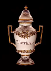 Apothekergefäß mit Theriak