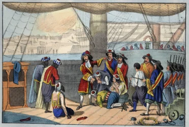 August 1682: Bombardierung von Algier durch Duquesne. (Abraham, Marquis Duquesne)