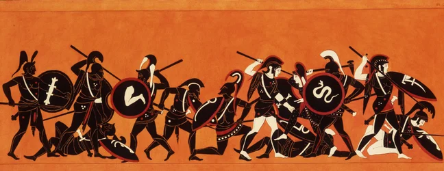 Schlacht der Griechen und Trojaner (Trojanischer Krieg) 1808-1810