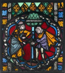 Bedeutende Glasscheibe. Straßburg (wohl ehemals aus St. Thomas)