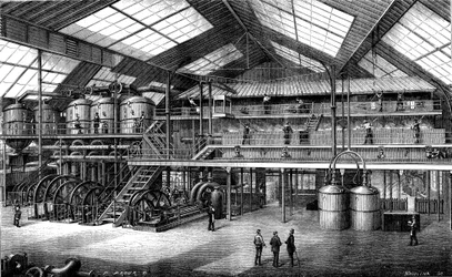 Zuckerrübenfabrik (Gravur)