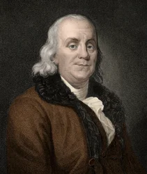 Benjamin Franklin (1706-1790) (Stich - 19. Jahrhundert)
