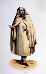 Kamaldulenser, Mitglied eines religiösen Ordens (Eremit und Mönch), gegründet im Tal von Camaldoli (Toskana) von Sankt Romuald im Jahr 1010. Gravur aus dem 19. Jahrhundert