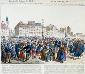 Kapitulation von Straßburg und Abzug der französischen Garnison, 28. September 1870