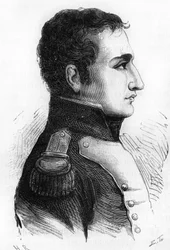 Charles Angélique François Huchet de La Bédoyère. (1786-1815). Marschall von Napoleon, Adjutant, Pair von Frankreich.