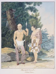 Häuptling der Pal-lo-to-path oder Flathead-Indianer, ca. 1843-50