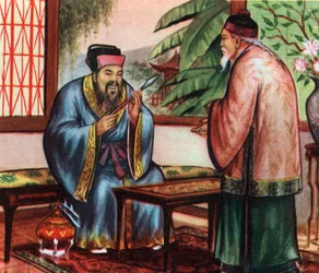 Chinesischer Philosoph Konfuzius (oder Kong Fu Zi oder KongZi) (551-479 v. Chr.), konsultiert für sein Wissen über alte Zivilisationen - Private Sammlung