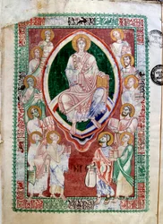 Christus und die Propheten des Alten Testaments. Manuskript der Abtei von Citeaux. Kommentare zu Jeremia von Hieronymus (12. Jahrhundert). Dijon, Stadtbibliothek