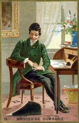 Christophe Joseph Alexandre Mathieu de Dombasle (1777 - 1843), französischer Astronom. Chromolithographie des 19. Jahrhunderts.