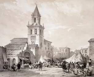 Kirche der Feria in Sevilla, „Künstlerisches und Monumentales Spanien berühmter Orte und Denkmäler Spaniens“ von Don Genaro Perez de Villa