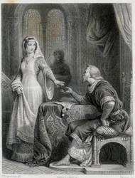 Clarisse de Somerghem. Gravur 19. Jahrhundert