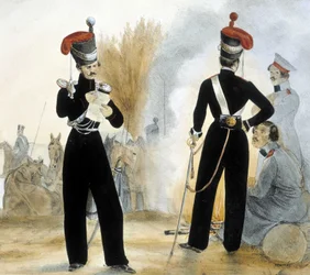 Kosakensoldaten der kleinen Russland um 1840